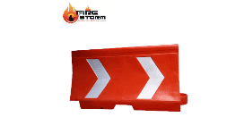Barricadas de seguridad color naranja con o sin reflejante en Fire Storm