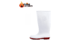 Bota sanitaria blanca con casquillo de acero en Fire Storm