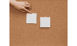 Hojas de corcho para productos de papelería