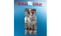 Bolsa de celofán con fuelle impresión navideña