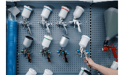 Equipos para pintar autos y para otras aplicaciones industriales