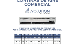 Cortinas de aire y Refrigeration storage type
