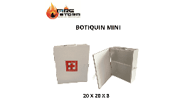 Botiquin blanco metalico sin contenido Fire Storm