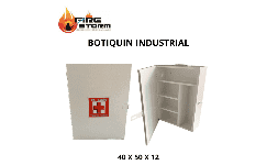 Botiquines de primeros auxilios metalico blanco sin contenido Fire Storm