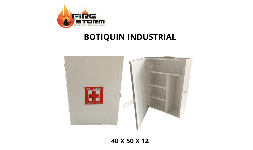 Botiquines industriales metalico blanco sin contenido Fire Storm