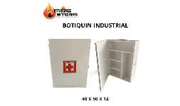 Botiquines para empresas metalico color blanco sin contenido Fire Storm