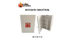 Botiquines para escuelas metalico color blanco sin contenido Fire Storm