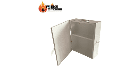 Botiquines para escuelas metalico color blanco sin contenido Fire Storm