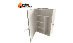 Botiquines para escuelas metalico color blanco sin contenido Fire Storm