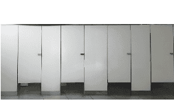Mamparas para baños institucional