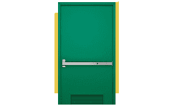 Puertas con barra de pánico - Metaldoor