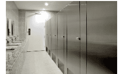 Mamparas para baño INSTITUCIONAL 4500 ACERO INOXIDABLE 30