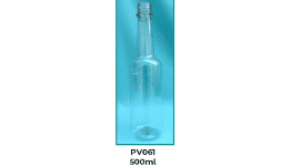 Botellas de plástico PV061 capacidad 0.500 ml
