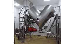 Mezclado de polvos alimenticios equipo en V Intertecnica de 1130 lt