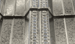 Losacero en lámina de acero galvanizado