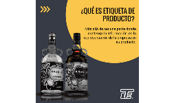 Etiquetas para botellas de productos