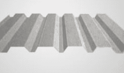 Lamina acanalada rectangular en acero