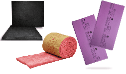 Aislamientos para paredes de Fibra de Vidrio