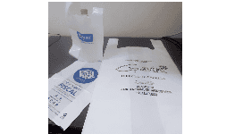 Bolsa de plastico con asa para almacenes de prestigio