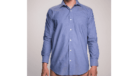 Uniforme para caballero oxford azul en Monterrey