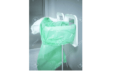 Bolsa verde para hospital polietileno en alta densidad