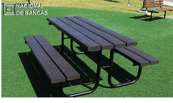 Bancas para jardines estilo picnic