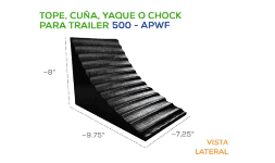 Cuñas para camion o trailer tipo calzas