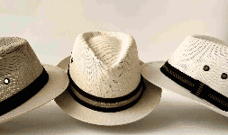 Sombreros Panamá rígido unisex de fibras naturales