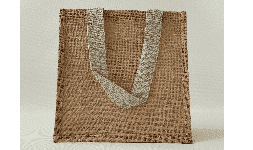 Bolsas de yute 30x30 asa ancha de algodón Tulum