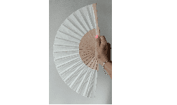 Abanicos de madera y tela personalizable eventos