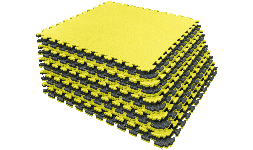 Tatami Negro con Amarillo