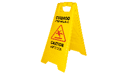 Letreros plásticos de precaución piso mojado