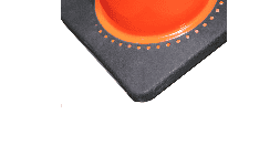 Conos viales con cinta reflejante 90 cm