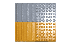 Guía podotáctil para invidentes