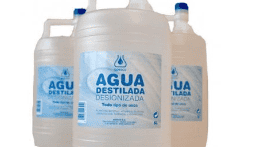 Agua desionizada en porrón de 20 litros 