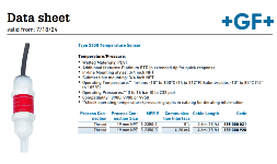 Sensor de Temperatura Tipo Termopar GF