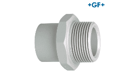 Conexiones termoplasticas Adaptador Macho Polipropileno