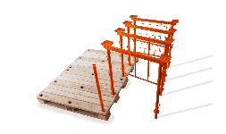 Pallets de soportes para tubos