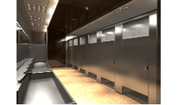 Mamparas metálicas de lámina de acero inoxidable - Sanimodul de México