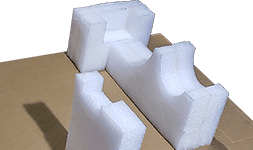 Cajas de carton con inserto con localizadores en espuma