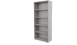 Librero abierto sin puertas en melamina para oficina Gilco