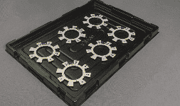 Charolas termoformadas para transporte de piezas/tarjetas electrónicas 