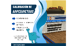 Calibración de amperímetros de Gancho CECAM
