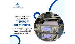 Calibración Certificada en Tiempo y Frecuencia