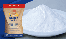 Oxido de zinc grado industrial en sacos de 25 kg