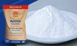 Oxido de zinc industrial en sacos de 25 kg
