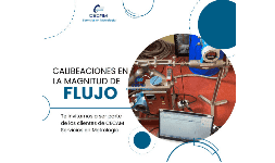 Calibracion de medidores de flujo tipo electromagnetico