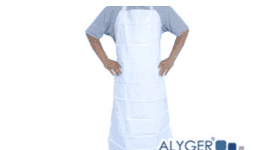 Mandil reutilizable para el manejo de alimentos