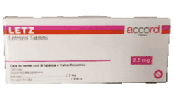 Letrozol 2.5 mg caja con 30 tabletas Para Cáncer de mama