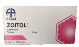 Anastrozol 1 mg con 28 tabletas venta de